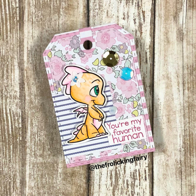 Dragon's Favorite Human Luggage Tag