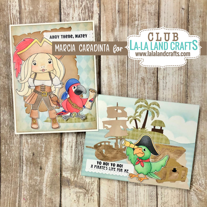 Ahoy There! Pirate February 2023 La-La Land Crafts Club Kit