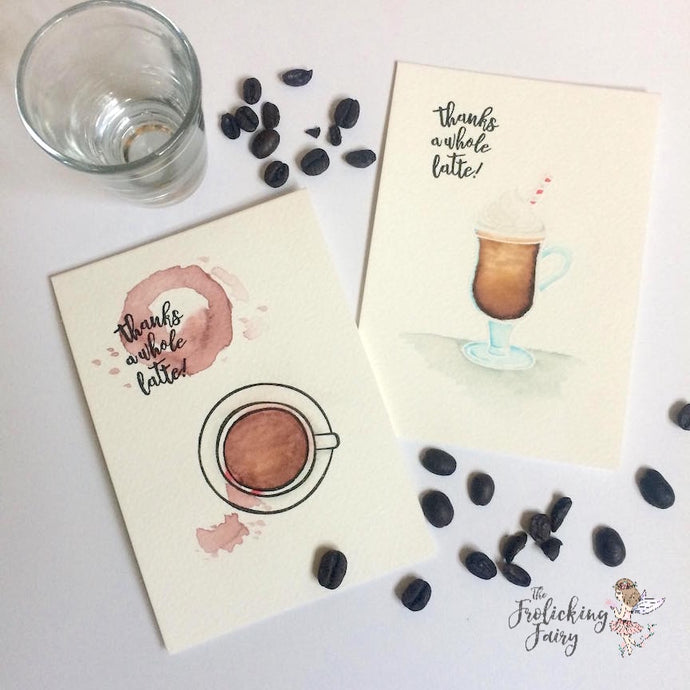 A Latte Watercolor Notes