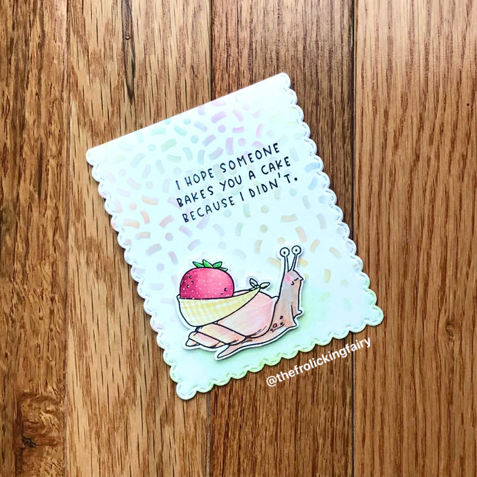 Snarky Snail Mini Birthday Card