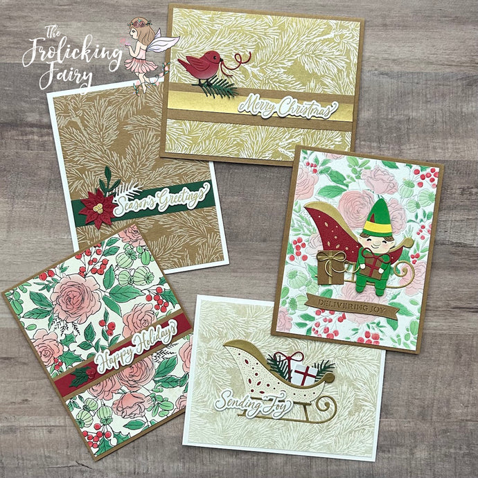 Santa's Sleigh and Elegant Christmas Cards