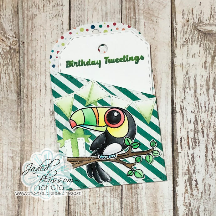 Birthday Tweetings Pocket Tag