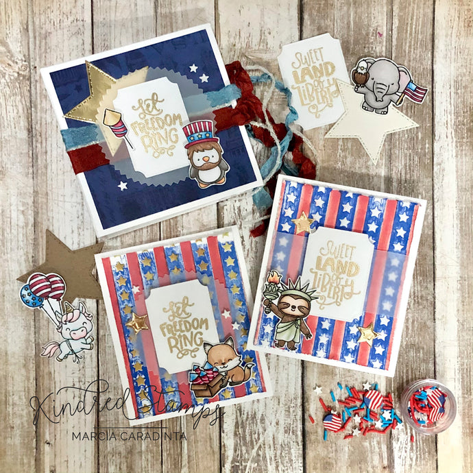 Kindred Stamps: Patriotic Pals