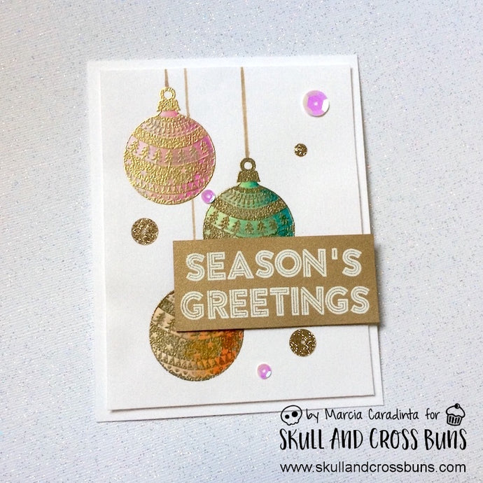 Season's Greetings with Skull and Cross Buns