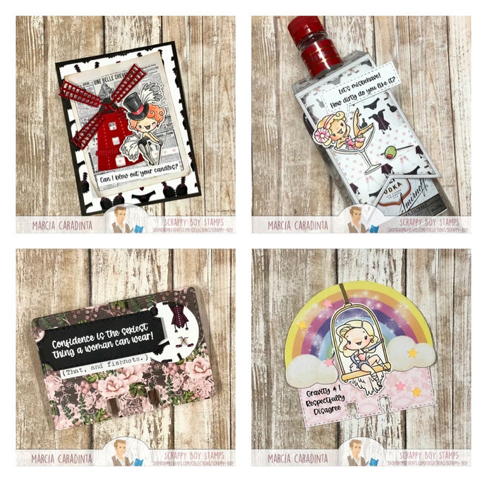 Scrappy Boy Stamps: Burlesque Release