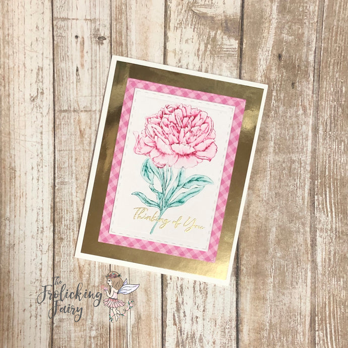 Pretty Peonies No-Line Coloring