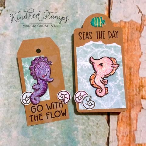 Pair of Seahorse Tags