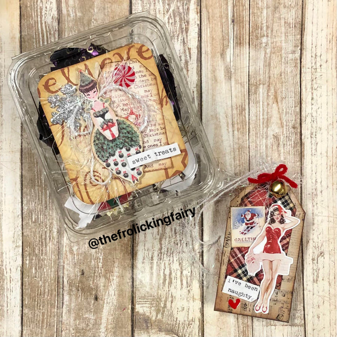 Vintage Christmas Upcycled Treat Box and More