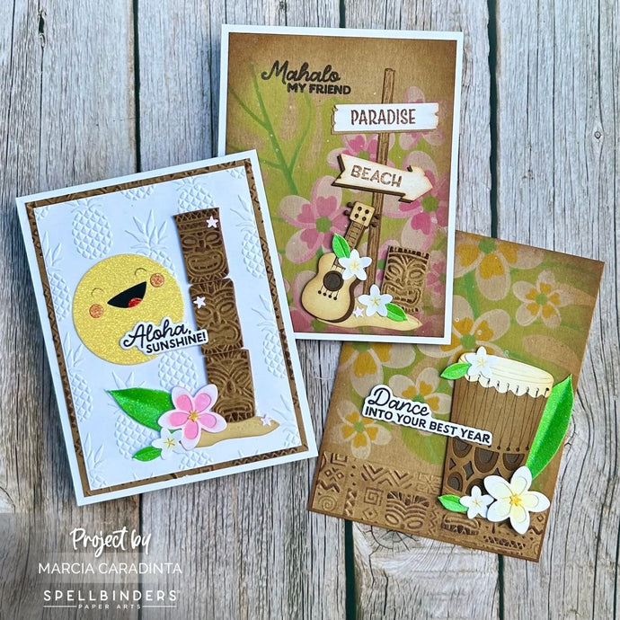Aloha Greetings June 2026 Clubs with Spellbinders