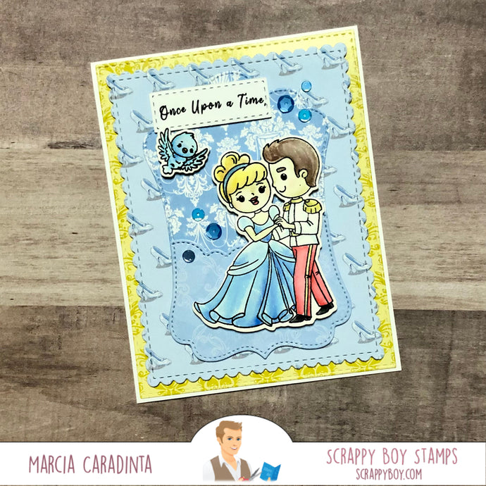Once Upon A Time: Dancing Cinderella and Prince Card