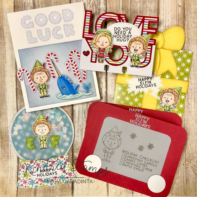 Holiday Hugs with Kindred Stamps