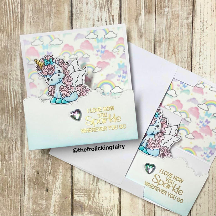You Sparkle Unicorn Fun Fold Cards