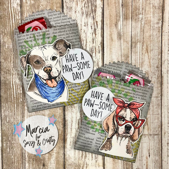 Paw-some Newspaper Treat Bags