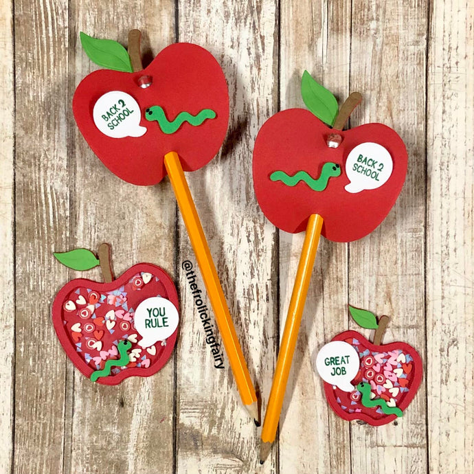 Back to School Apple Pencil Toppers and Shakers