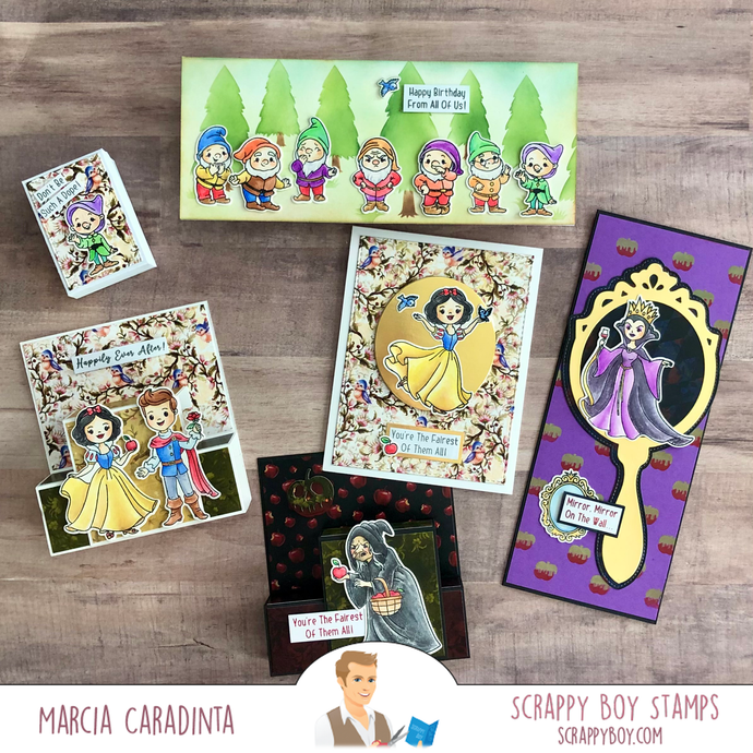 Scrappy Boy Stamps March Release:  Snow Princess