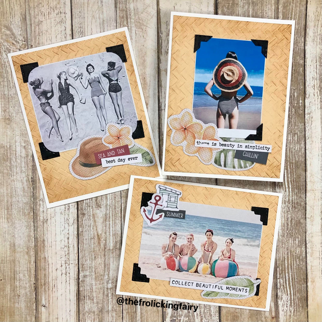A Trio of Vintage Beach Cards