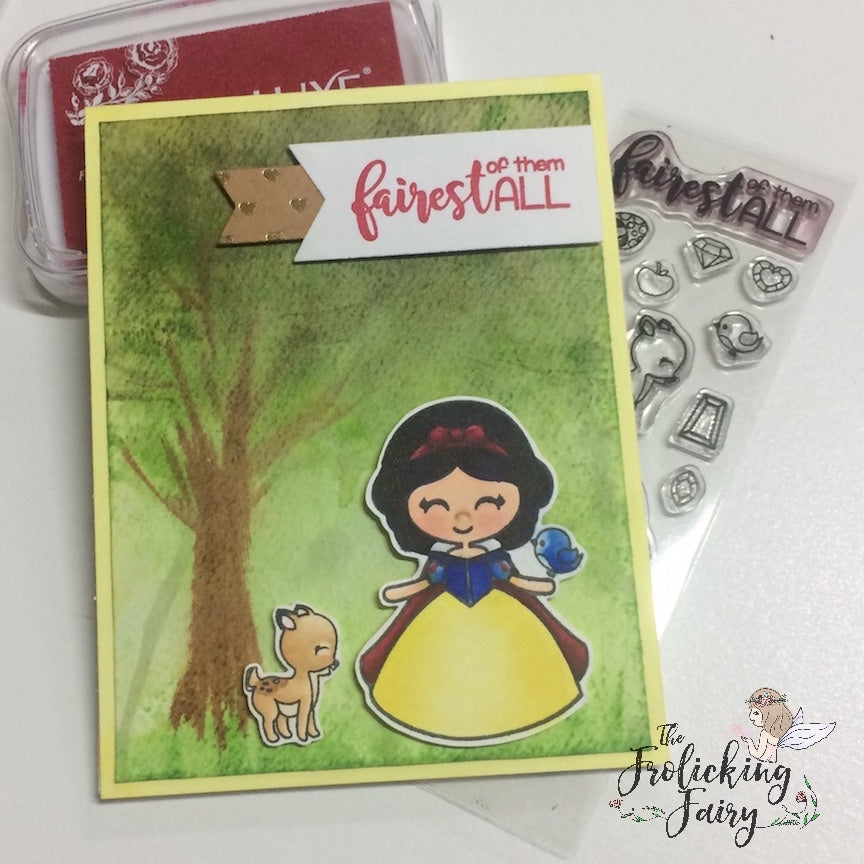 #thefrolickingfairy #fairprincess #kindredstamps #fairestofthemall #enchantedforest #fairytale #watercolor #copicmarkers #copiccoloring #thedailymarker30day #snowwhite
