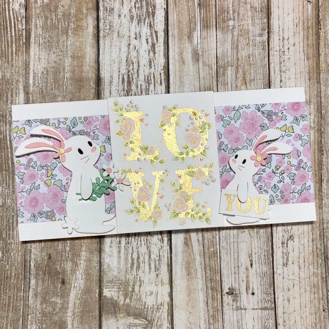 Slimline Love Bunny Card